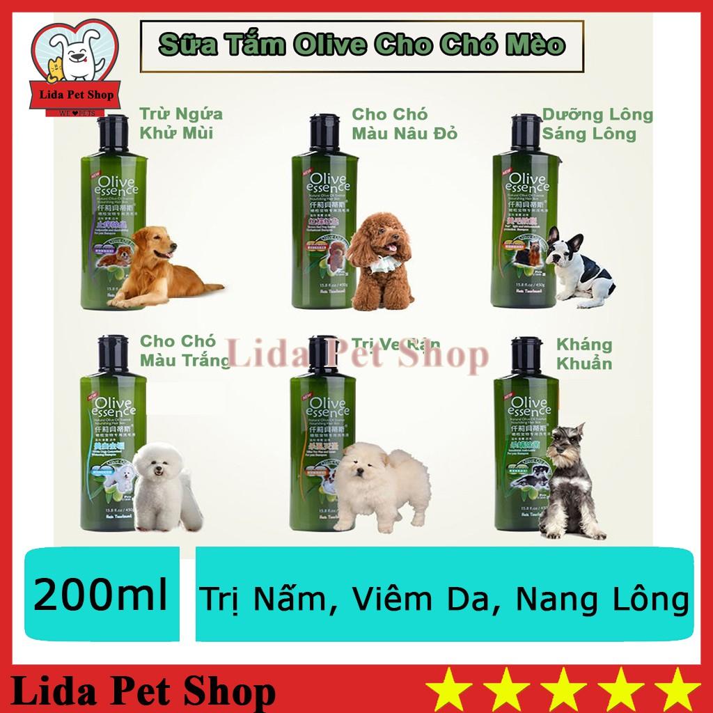 Sữa Tắm Olive Essence tinh dầu oliu 450ml Cho Chó Mèo