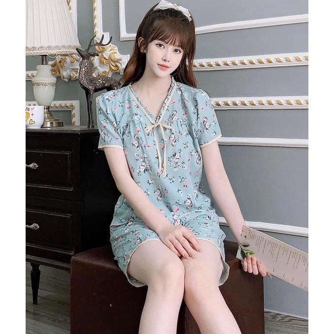 Đồ bộ mặc nhà mẫu đùi lụa hàn
