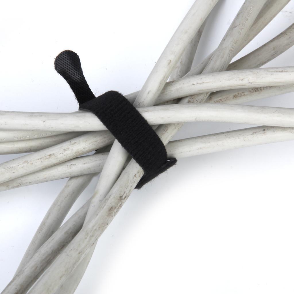 5pcs Nylon Straps Fastener Cable Tie Wire Organiser