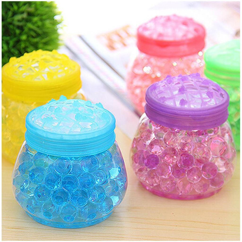 nguyên liệu trang trí - hạt nở gói 200gram hạt nở làm slime 1 màu mã GIE1 H