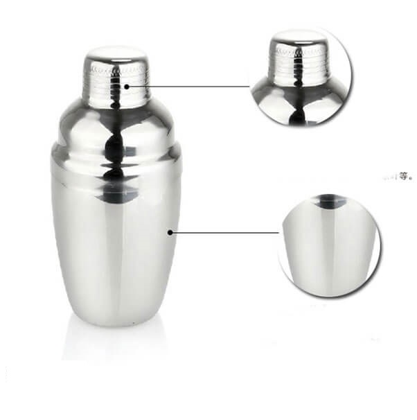 Bình Lắc Cocktail Shaker 750Ml Inox Dày Pha Chế Trà Sữa , Cocktail , Cafe