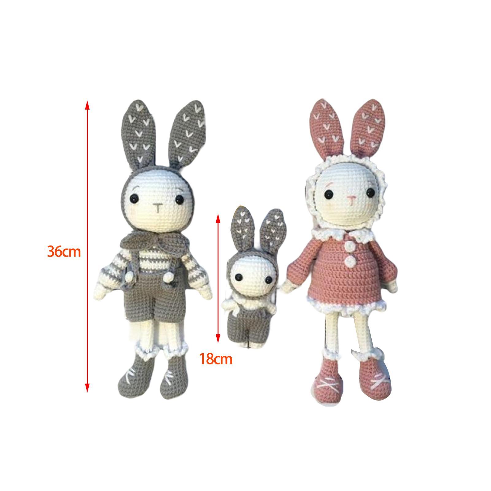 DIY Cartoon Rabbit Doll Crochet   to Make Decoration