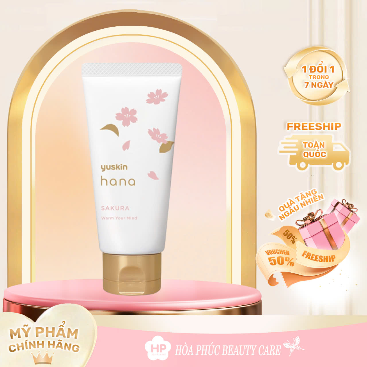 Kem Dưỡng Da Tay Hương Hoa Anh Đào Yuskin Hana Sakura (Tuýp 50G)