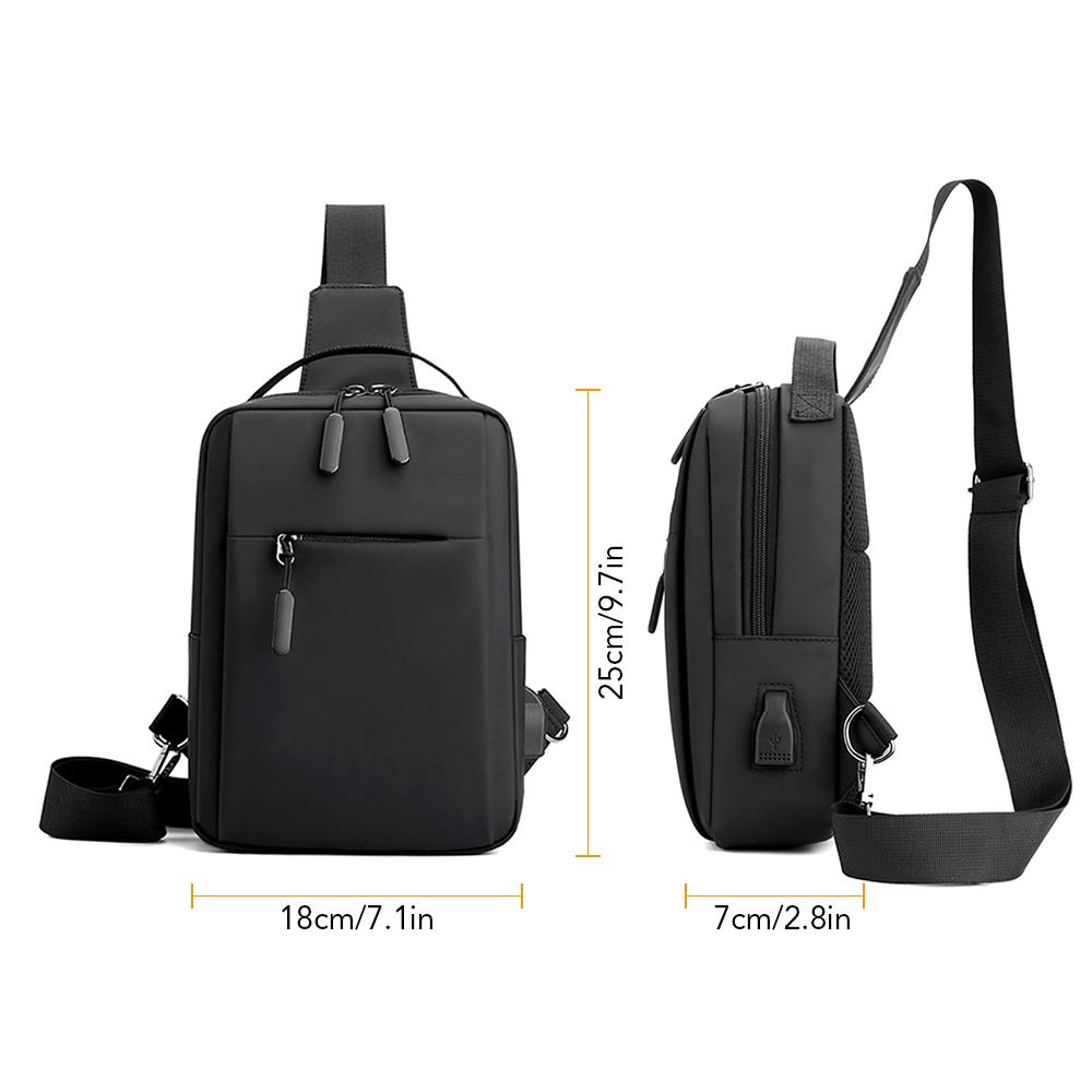 Túi Đeo Chéo Nam Bằng Nylon Chắc Chắn Có Thể Điều Chỉnh Độ Dài
