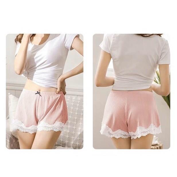 COMBO 5 QUẦN VÁY COTTON TĂM CHÂN REN 044