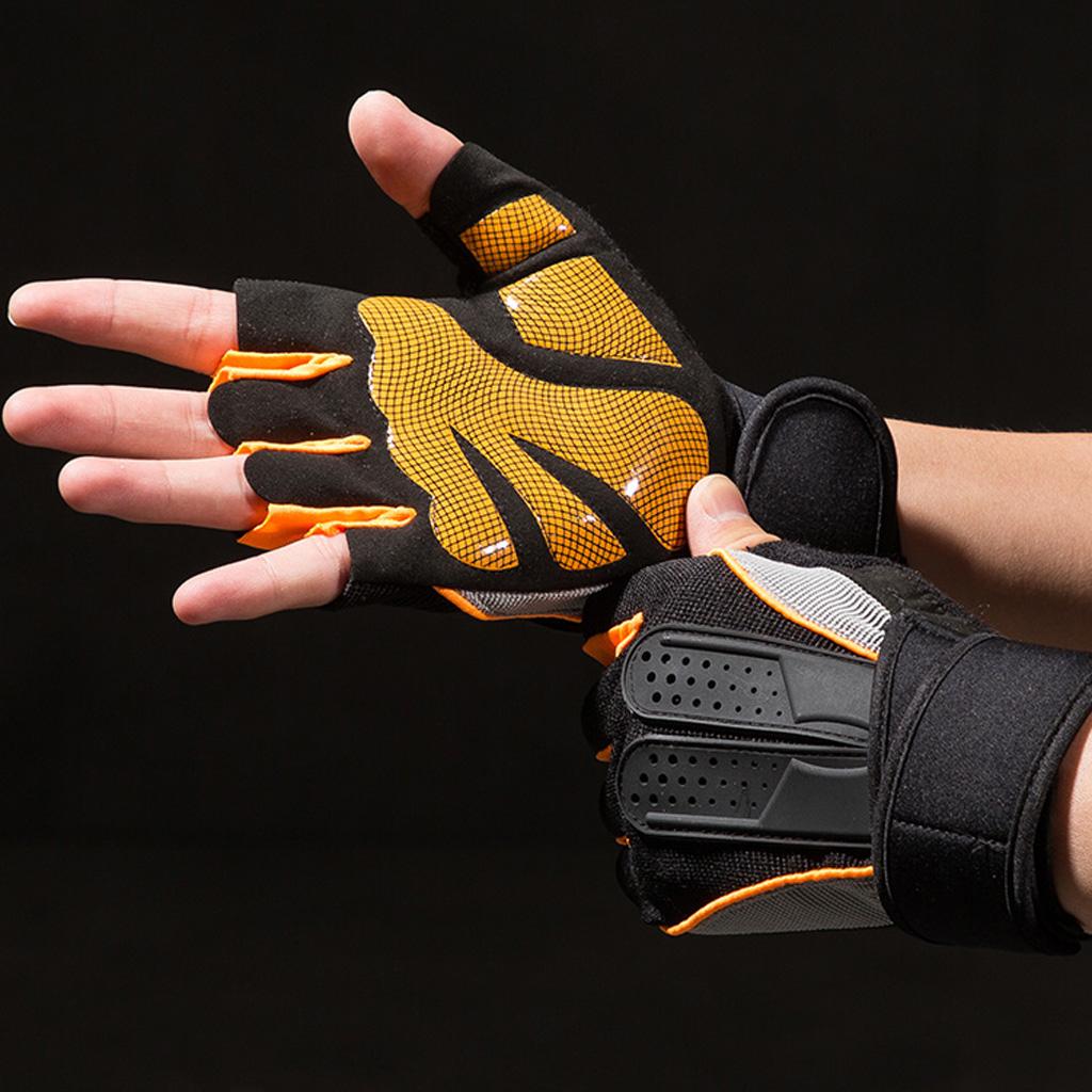 Mens Cycling Gloves, Half Finger Biking Gloves Gel Pad Shock-Absorbing Anti-Slip Breathable Motorcycle Mountain Bike Gloves Unisex