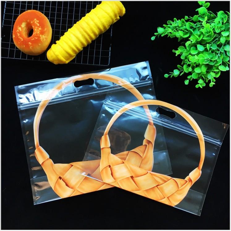 Set 5 túi đựng bánh hình giỏ mây