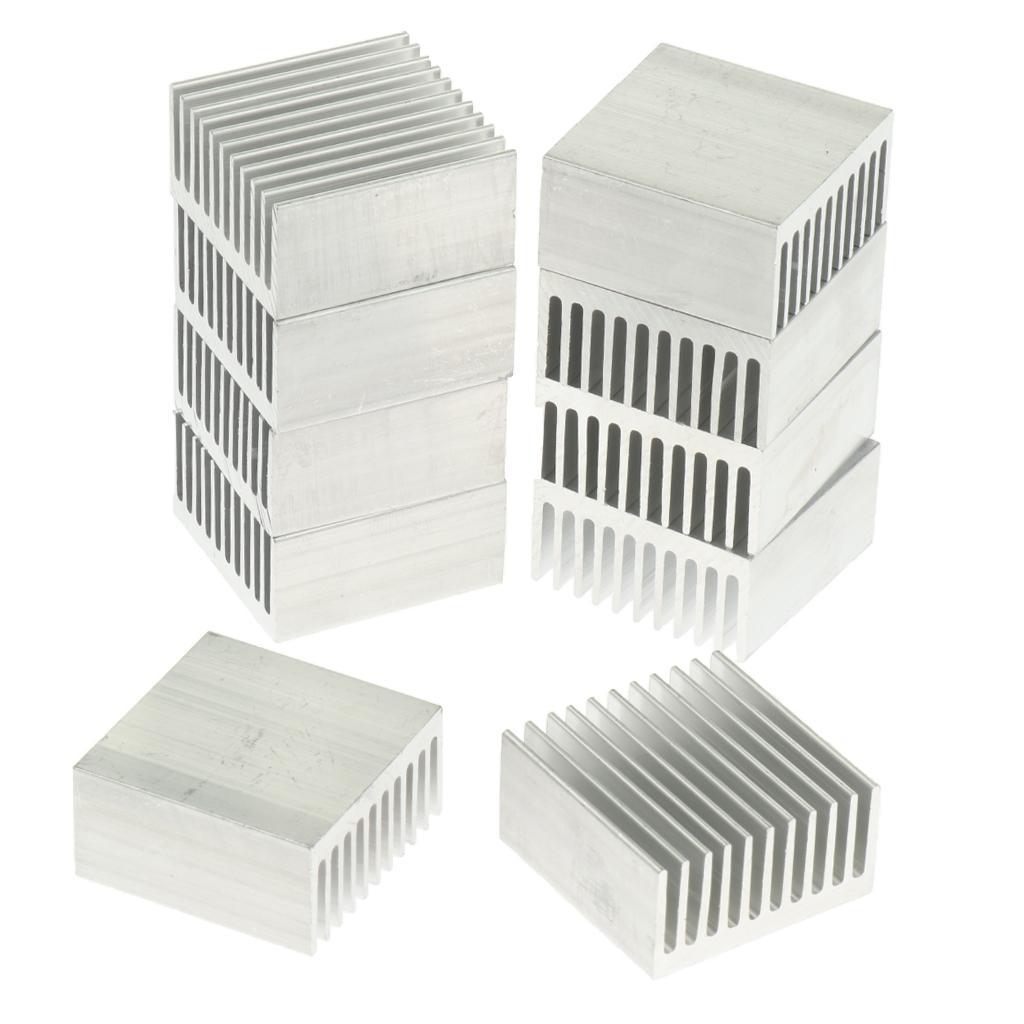 10x Aluminum Heatsink Amplifier Heat Sink Conductivity Cooler Fin 40x40x20mm
