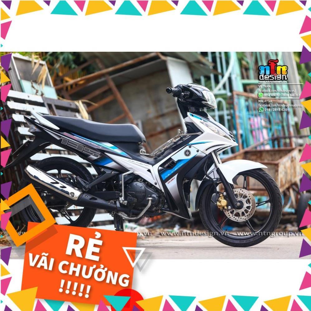 Tem Rời Exciter 2009 Mẫu Spark Trắng Xanh Đen