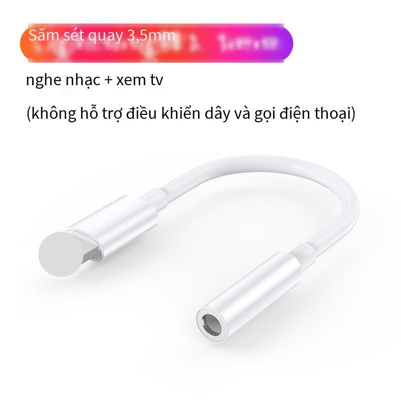 Phong cách mới nhất phù hợp với cáp bộ chuyển đổi âm thanh tai nghe Apple Lightning sang bộ chuyển đổi card âm thanh U-shield cuộc gọi trực tiếp 3,5mm