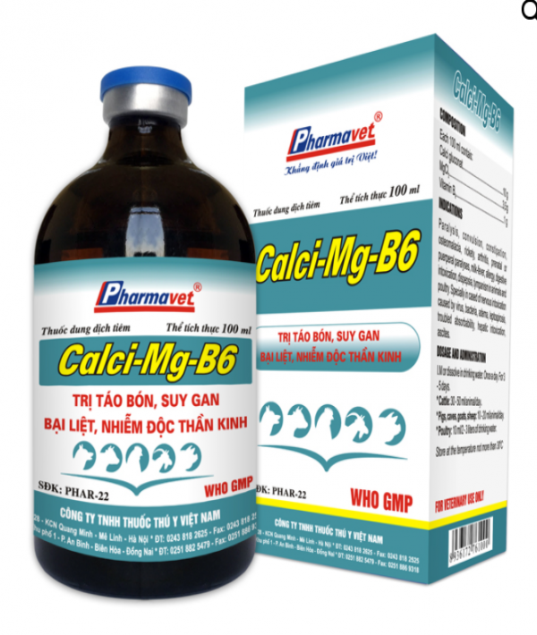 Thuốc thú y, Calci Mg B6 dùng cho chó mèo 50ml