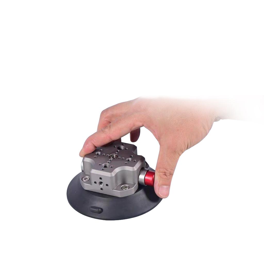 Tay máy bơm chân không Máy hút bụi với 1/4 3/8 "ARRI Định vị lỗ cho GoPro Insta360 Action Camera Bar