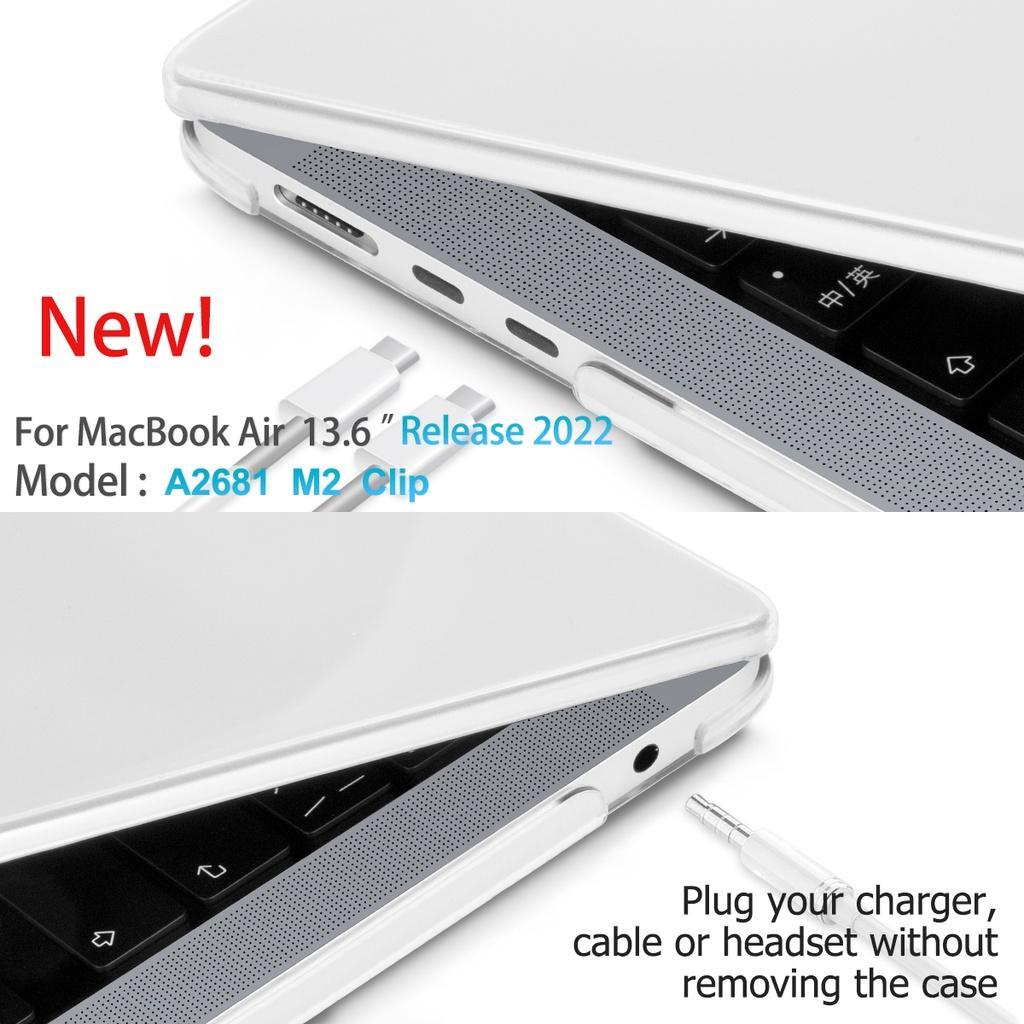 Air 13 M2 case Ốp Máy Tính Bảng Nhám Có Màn Hình Cảm Ứng Cho compatible for MacBook Air 13 M2 A2681 13.6 inch 2022