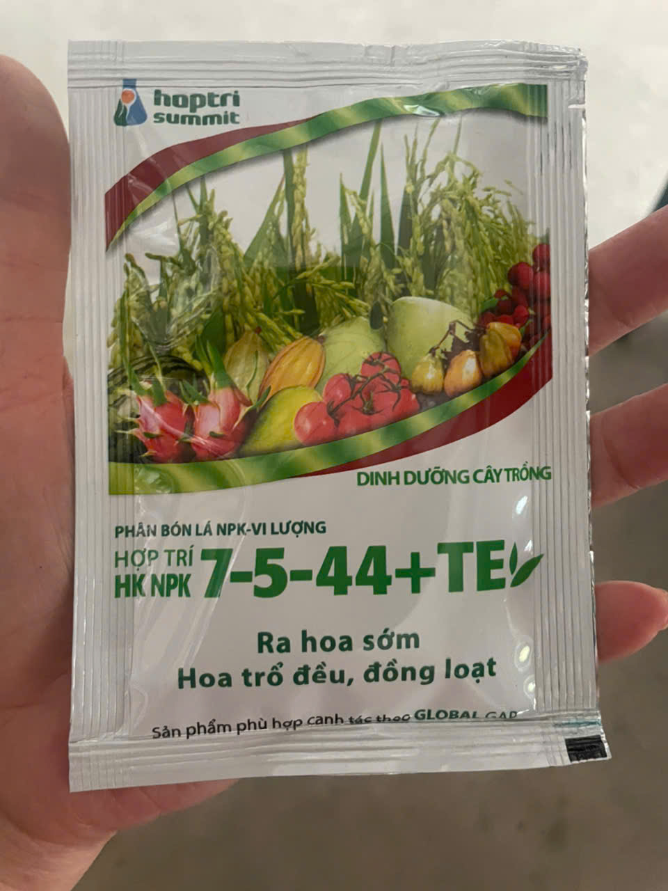 Phân Bón Lá Hợp Trí HK NPK 7-5-44+TE GreenHome, Kích Thích Ra Hoa Đồng Loạt, Tăng Đậu Trái