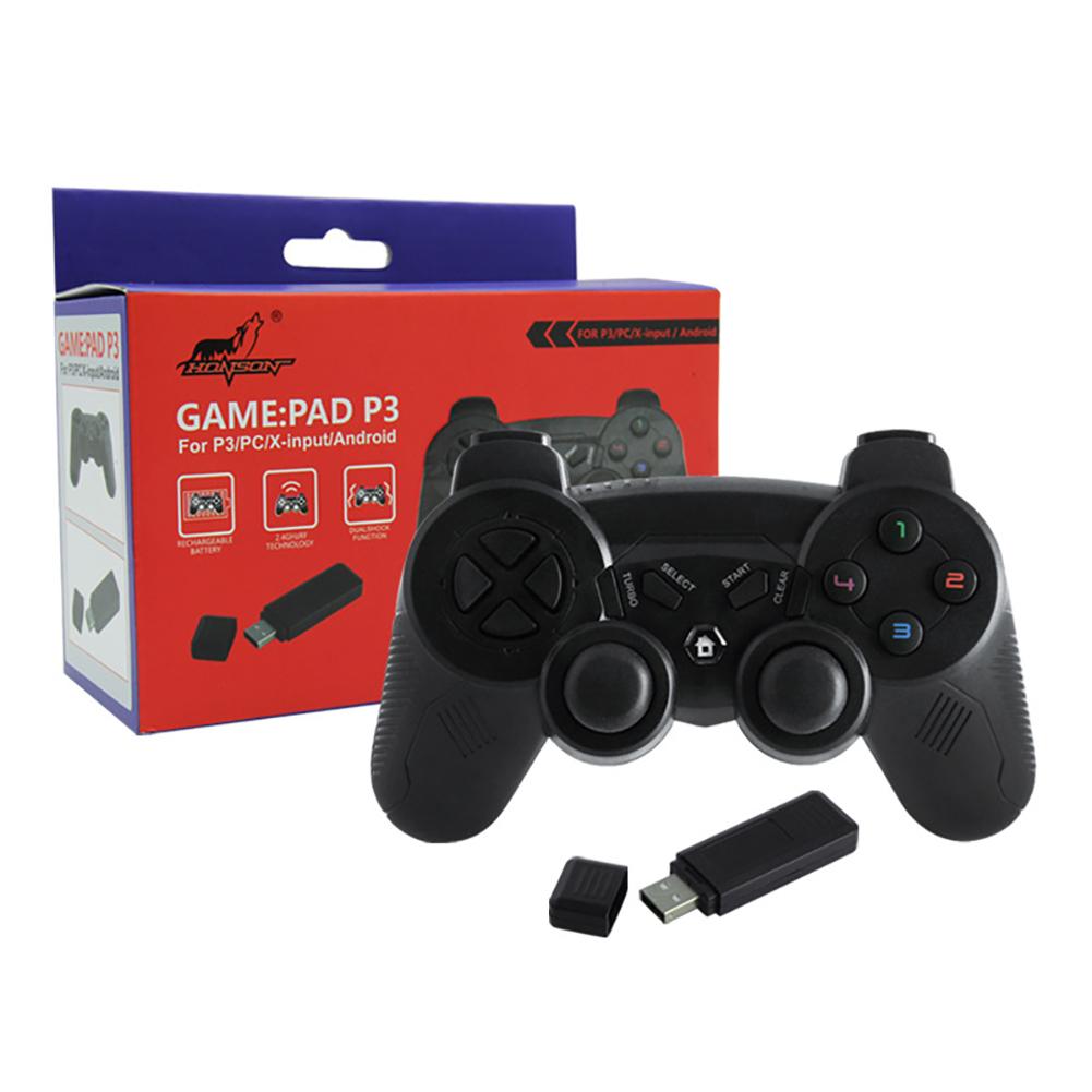 Game Handle For PS3 PC X-input 2.4 Wireless Computer Gamepad Handle With Receiver