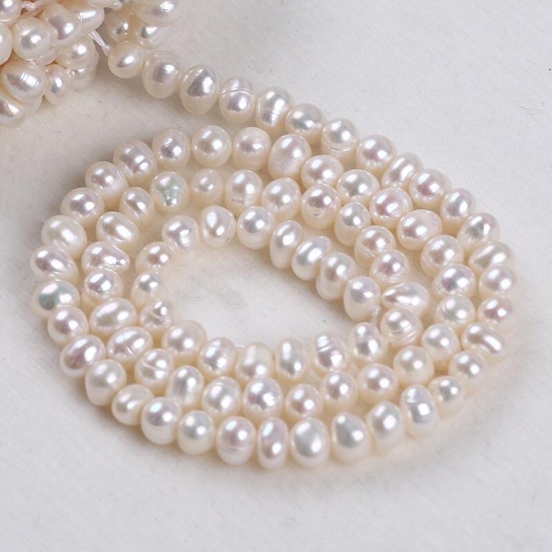Bộ Trang Sức Choker Bạc Size 5ly Màu Trắng 3 Món, Bộ Trang Sức Ngọc Trai Nước Ngọt Tự Nhiên Sang Trọng - Ngọc Trai Trường Thịnh