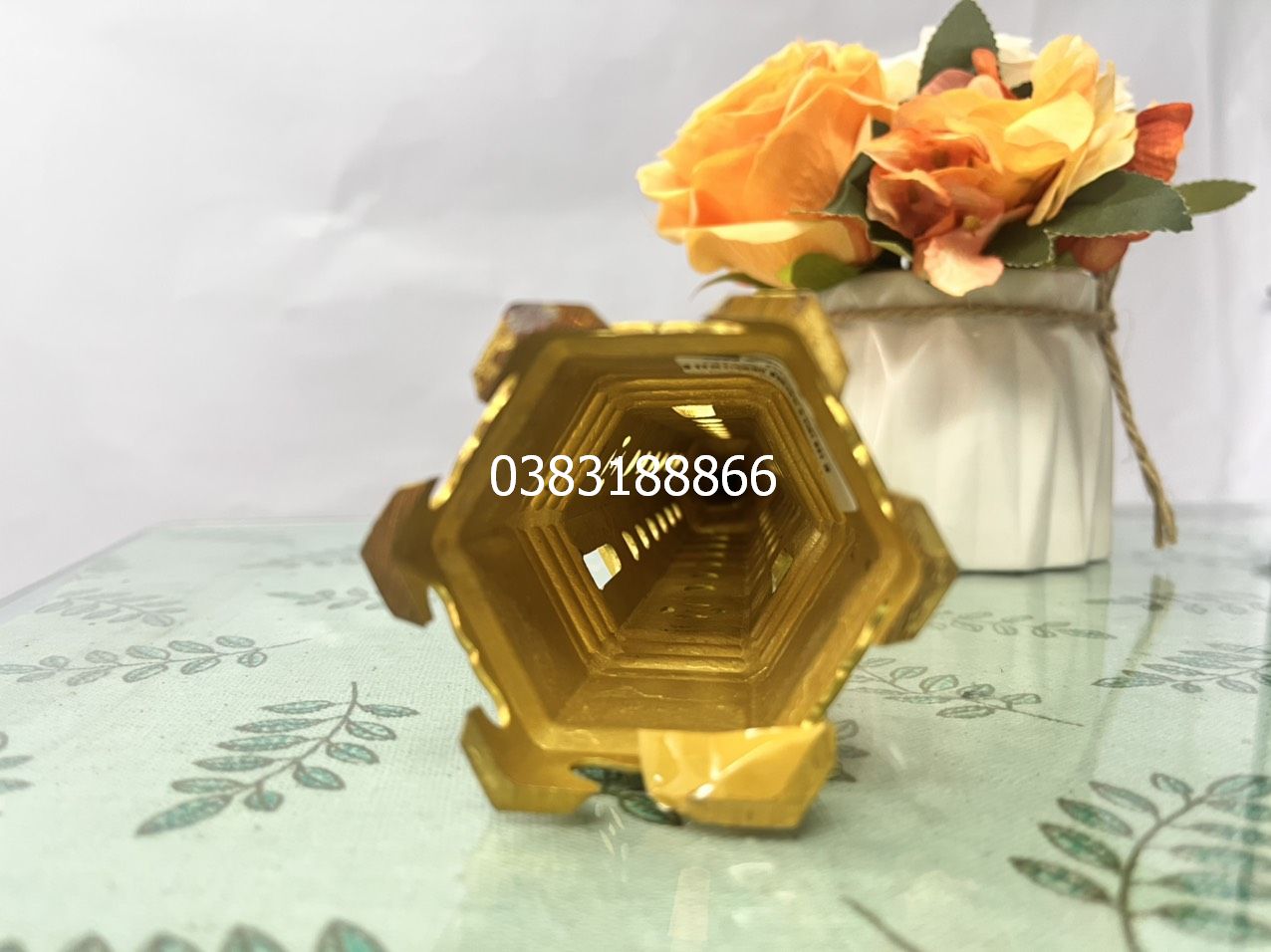 Tháp văn xương 9 tầng bằng đồng 18cm