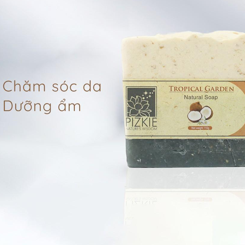 Xà Phòng Thiên Nhiên TROPICAL GARDEN SOAP PIZKIE - 110gr