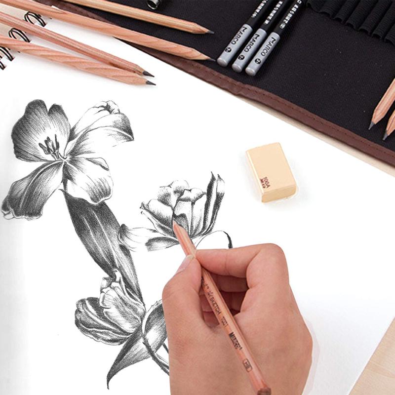 Túi Bút Chì Màu Bằng Vải Canvas