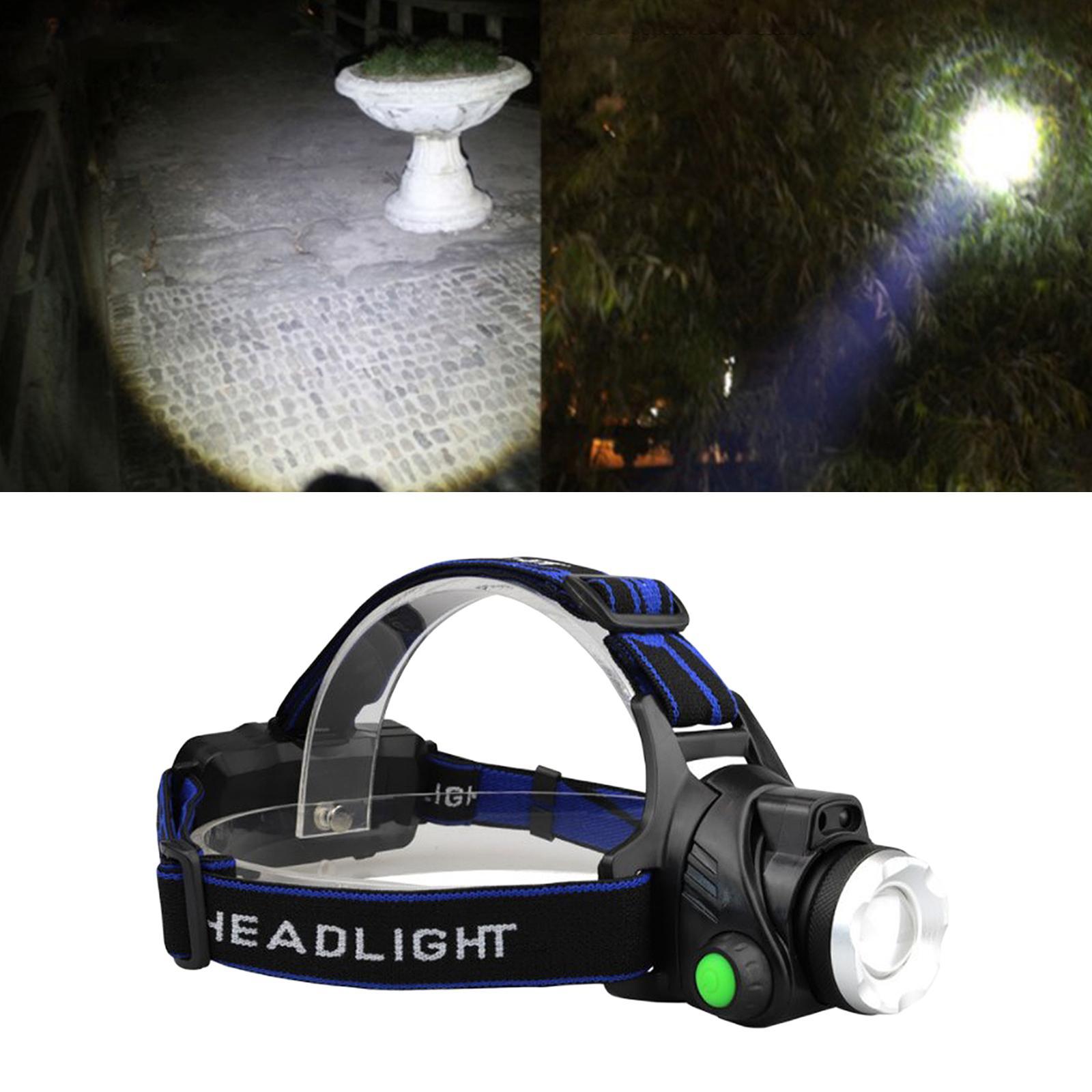 Headlamp Flashlight, Rechargeable Led Head Lamp, T6 Headlight Perfect for Camping, Hiking, Outdoors, Hunting