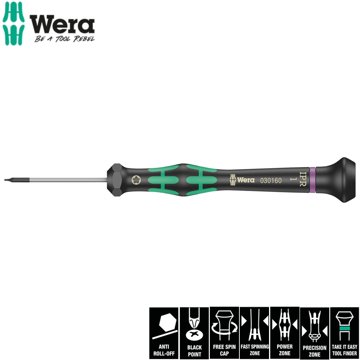 Tua vít hoa thị 5 cạnh ứng dụng  điện tử và IPhone  2067 IPR TORX PLUS screwdriver for electronic applications Wera 05030160001