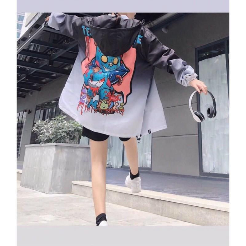 Áo khoác dù loang nam nữ