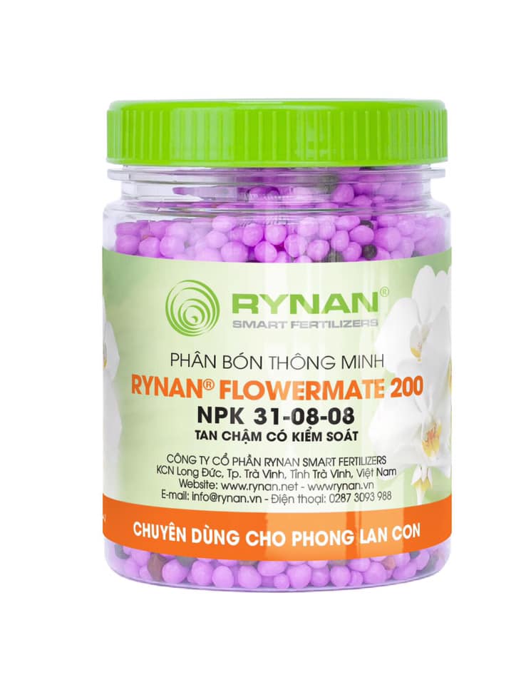 Phân bón tan chậm thông minh lọ 100g  chuyên dùng cho hoa lan trưởng thành và cây cảnh