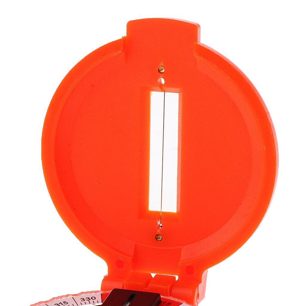Outdoor Survival American Camping Hiking Magnetic Compass Tool Red