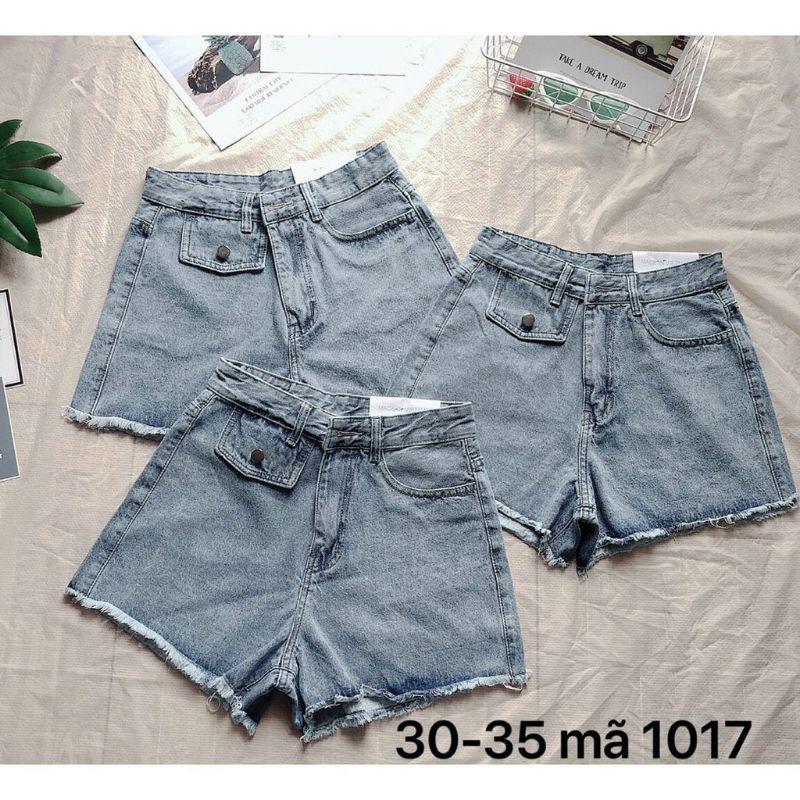 QUẦN SORT JEAN BIGSIZE LƯNG CAO NẮP TÚI SIÊU XINH SIZE MÃ 1017