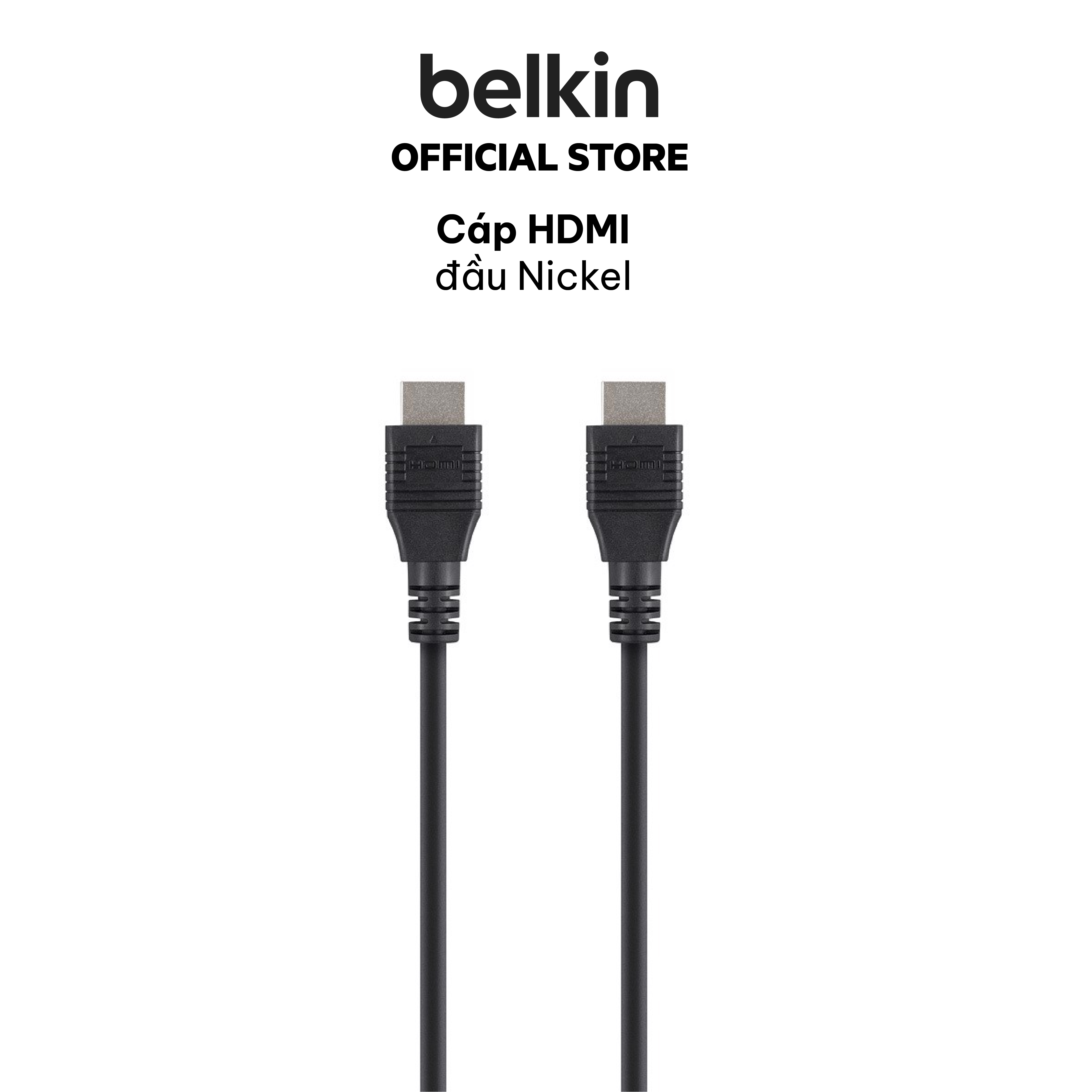Dây Cáp HDMI Belkin F3Y020bt5M Full HD 1080p, 10.2Gbps - Hàng Chính Hãng