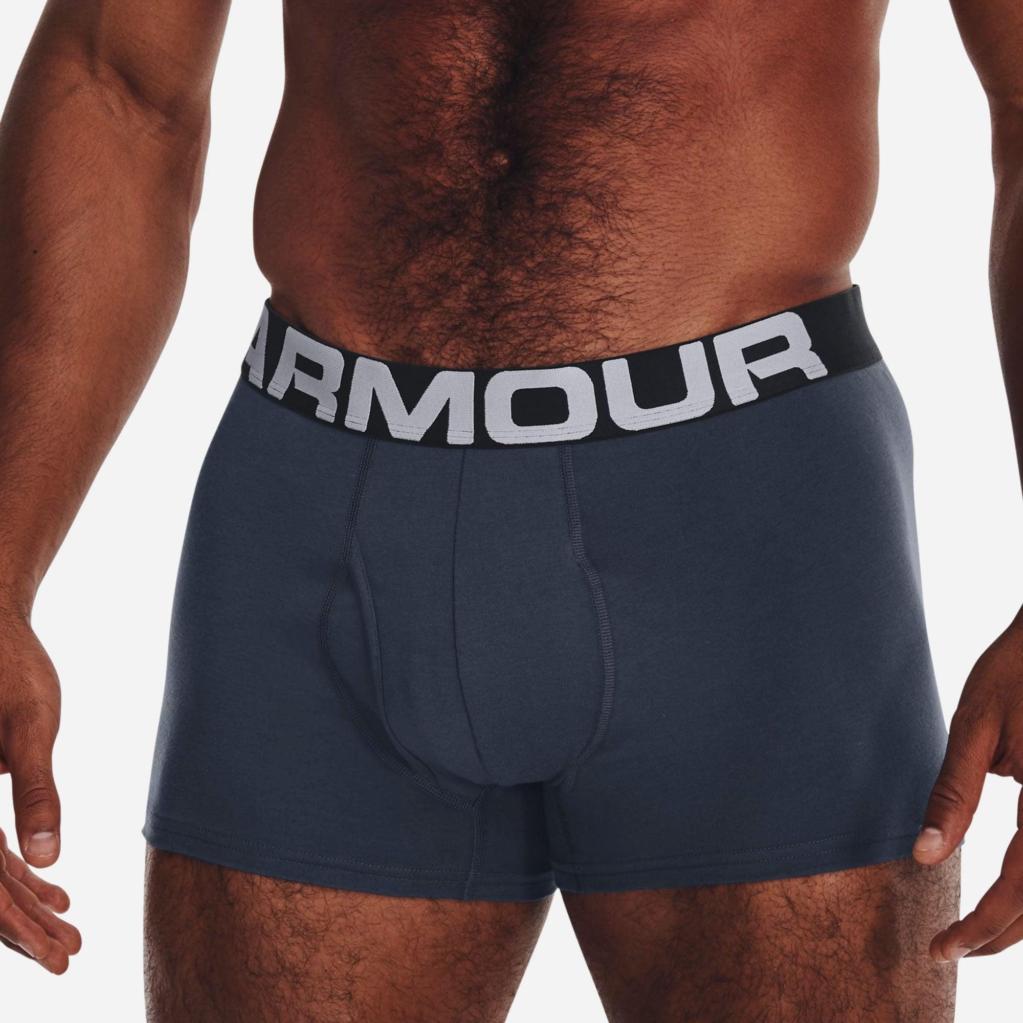 Đồ lót thể thao nam Under Armour Charged Cotton 3&quot; Boxerjock – 3 Chiếc - 1363616-044