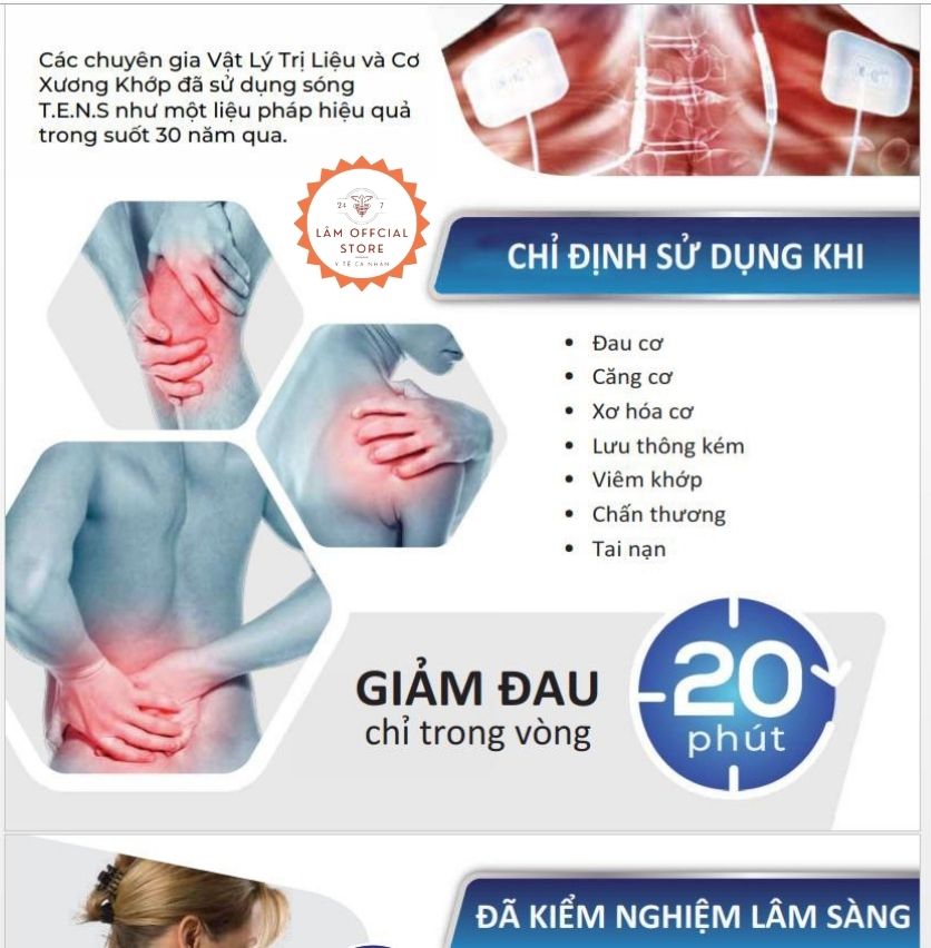 MÁY MASAGE TRỊ LIỆU XUNG ĐIỆN DR HO'S- 4MIẾNG DÁN- MÀU XANH
