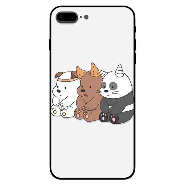 Ốp in cho iPhone 7 Plus / 8 Plus mẫu  3 Chú Gấu D