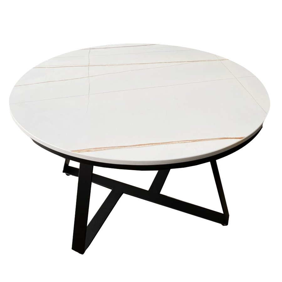 Bàn trà sofa tròn mặt đá ceramic chống thấm chống trầy BTS-82