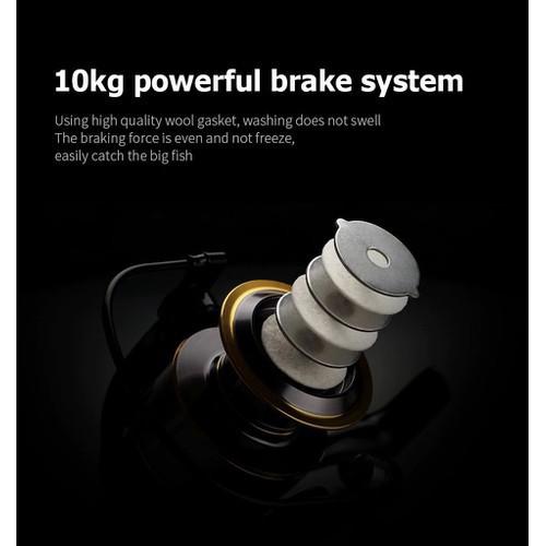 Máy Câu Cá Full Kim Loại HE 1000 - 7000 quay bao mượt