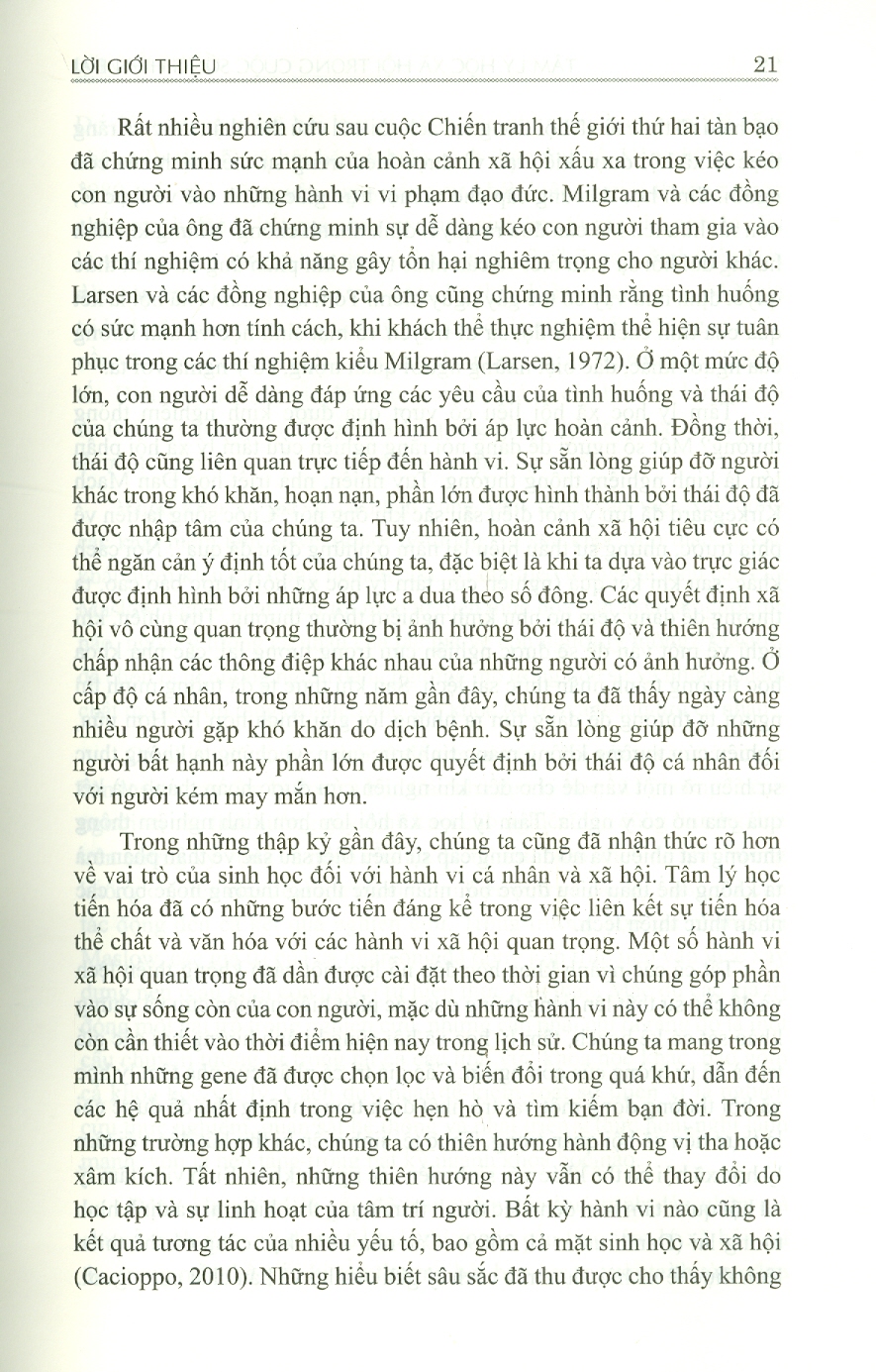 Tâm Lý Học Xã Hội Trong Cuộc Sống Hiện Đại (Tái bản lần 1) - Bìa mềm