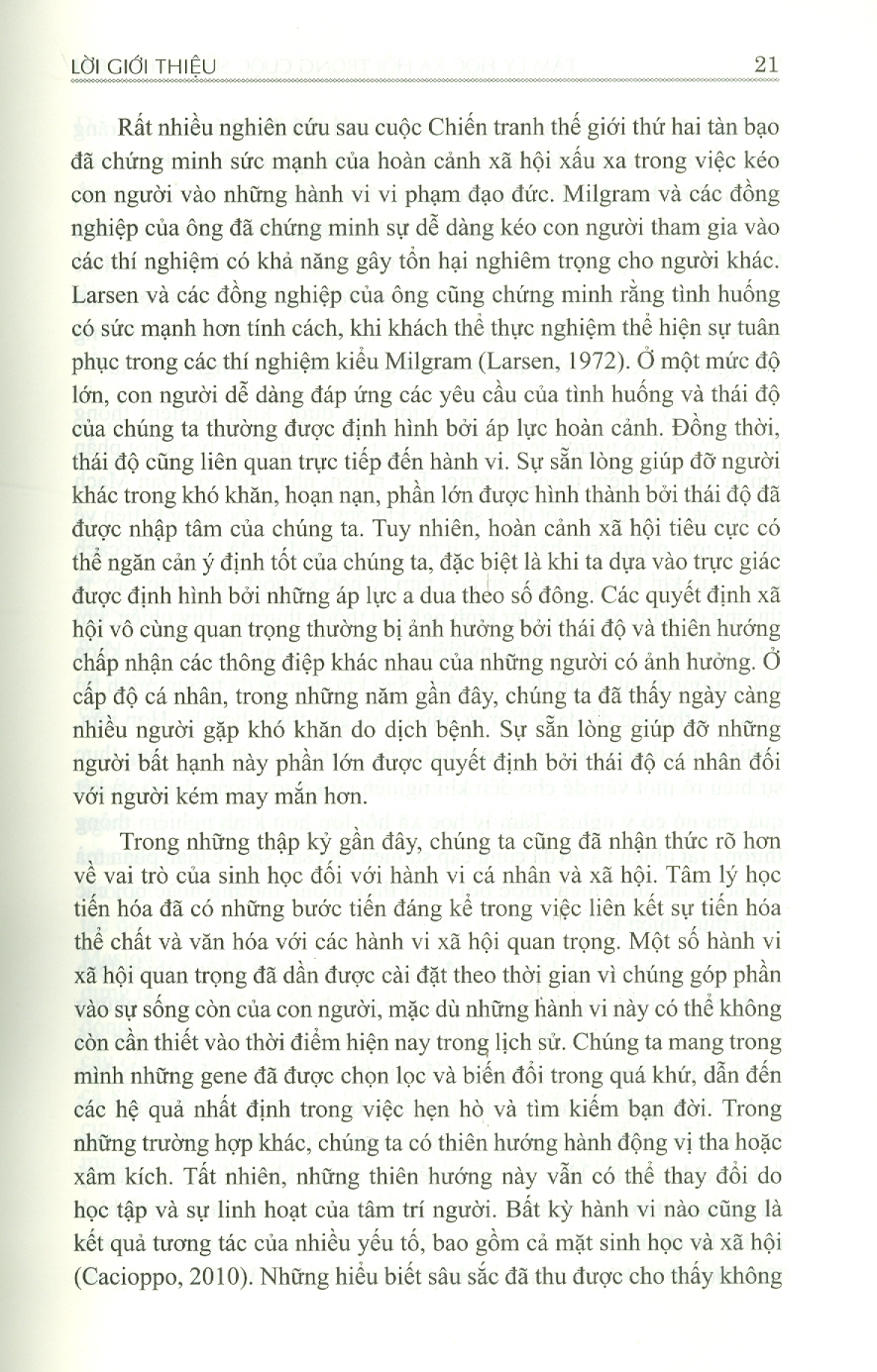 Tâm Lý Học Xã Hội Trong Cuộc Sống Hiện Đại - Bìa Cứng