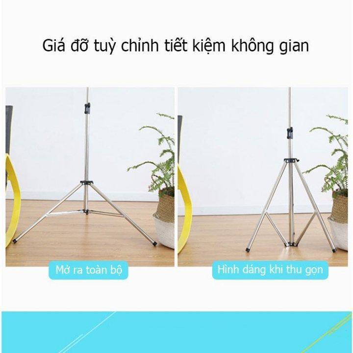 Giá phơi đồ dạng gấp 125-185cm (gồm túi xách tay) - Home and Garden