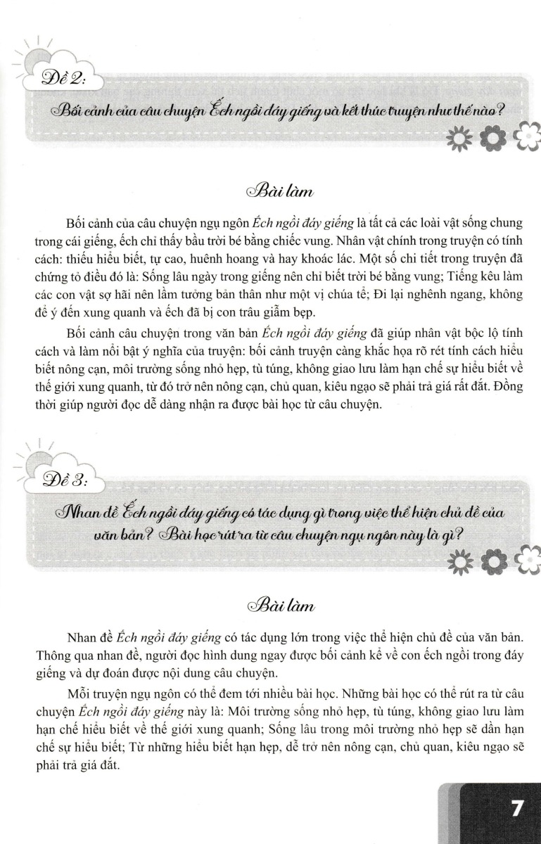 Những Bài Làm Văn Mẫu Lớp 7 - Tập 2