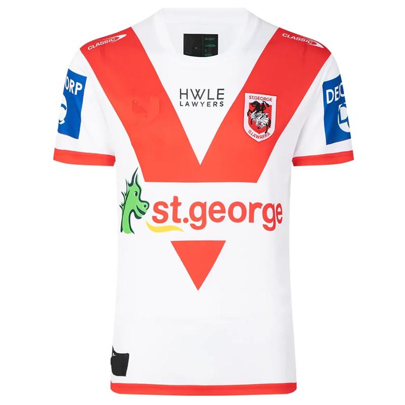 2023 St George Illawarra Dragons Home / Anzac / Bản địa / Singlet Rugby Jersey - Mens Kích thước: S -5XL Color: 2023 Home Size: XXL