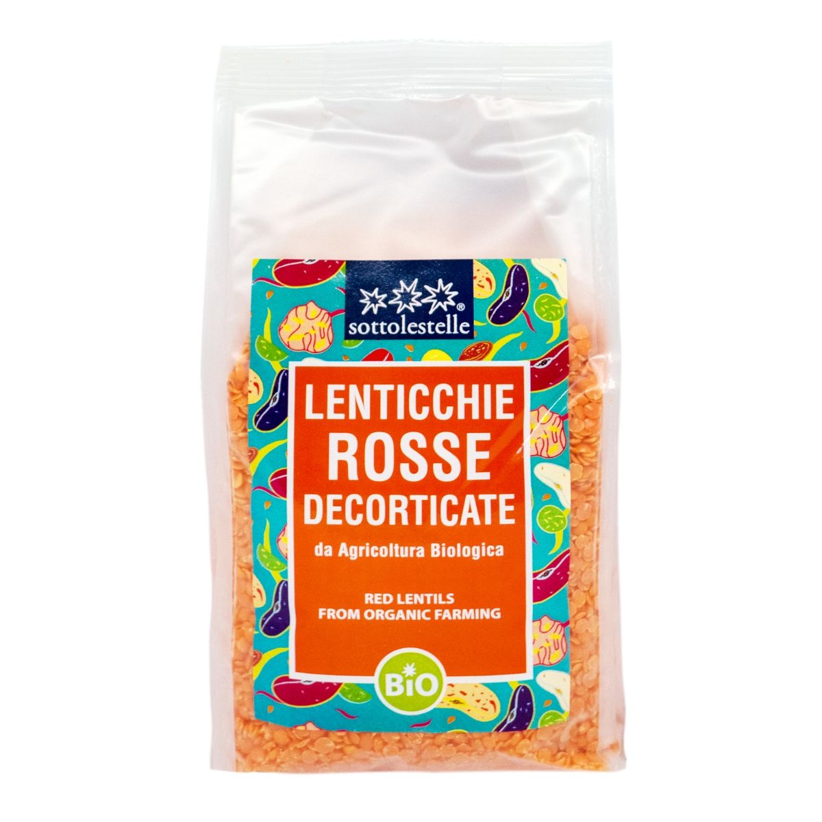 Đậu lăng đỏ hữu cơ Sottolestelle 500g Organic Red Lentils