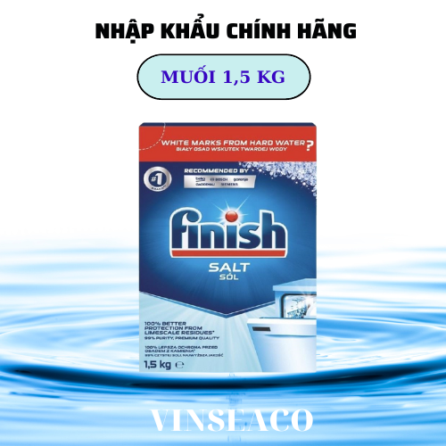 Combo 80 Viên rửa bát Finish all in one + Muối Finish 1.5kg + Nước làm bóng finish 1150ml