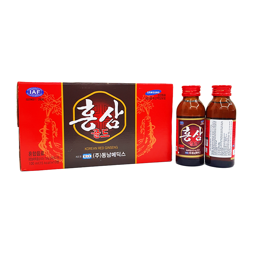 Nước hồng sâm Korea Red Ginseng đóng chai (xách 12 chai và Hộp 10 chai)