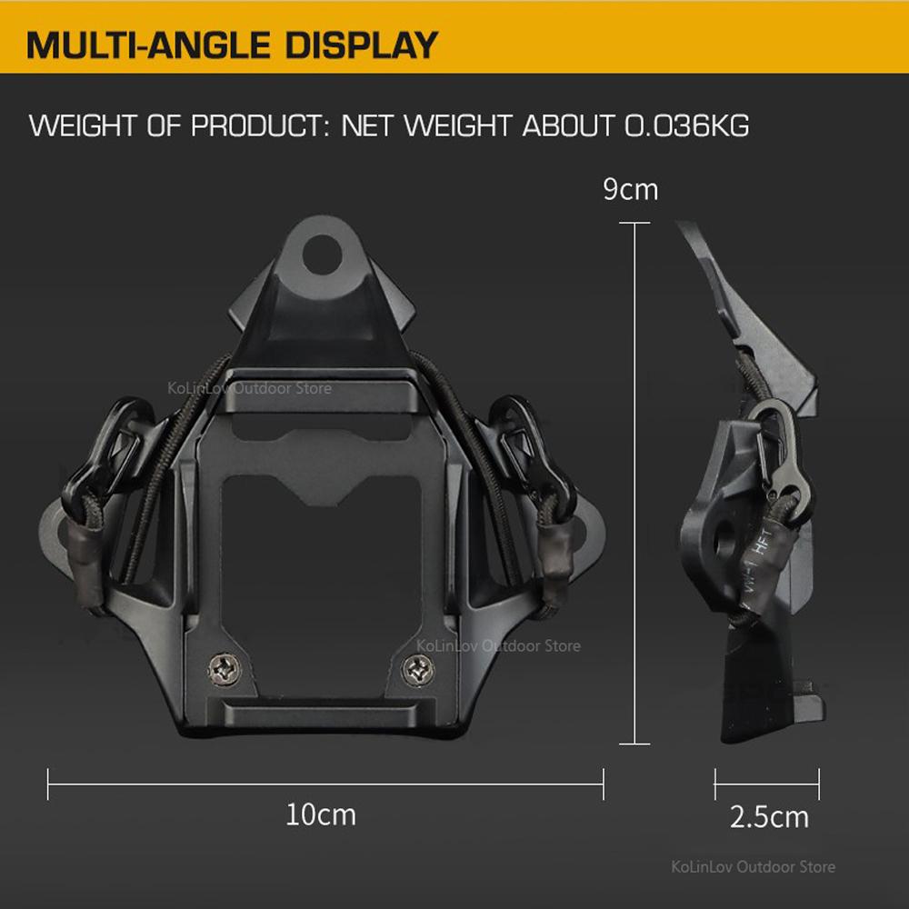 Chiến Thuật Quân Đội Mũ Bảo Hiểm Tầm Nhìn Ban Đêm Gắn Nhanh Cao Cắt Mũ Bảo Hiểm NVG Tấm Vải Liệm Cho MICH AF OPS M-LOK Airsoft Mũ Bảo Hiểm Color: HL-ACC-55 G