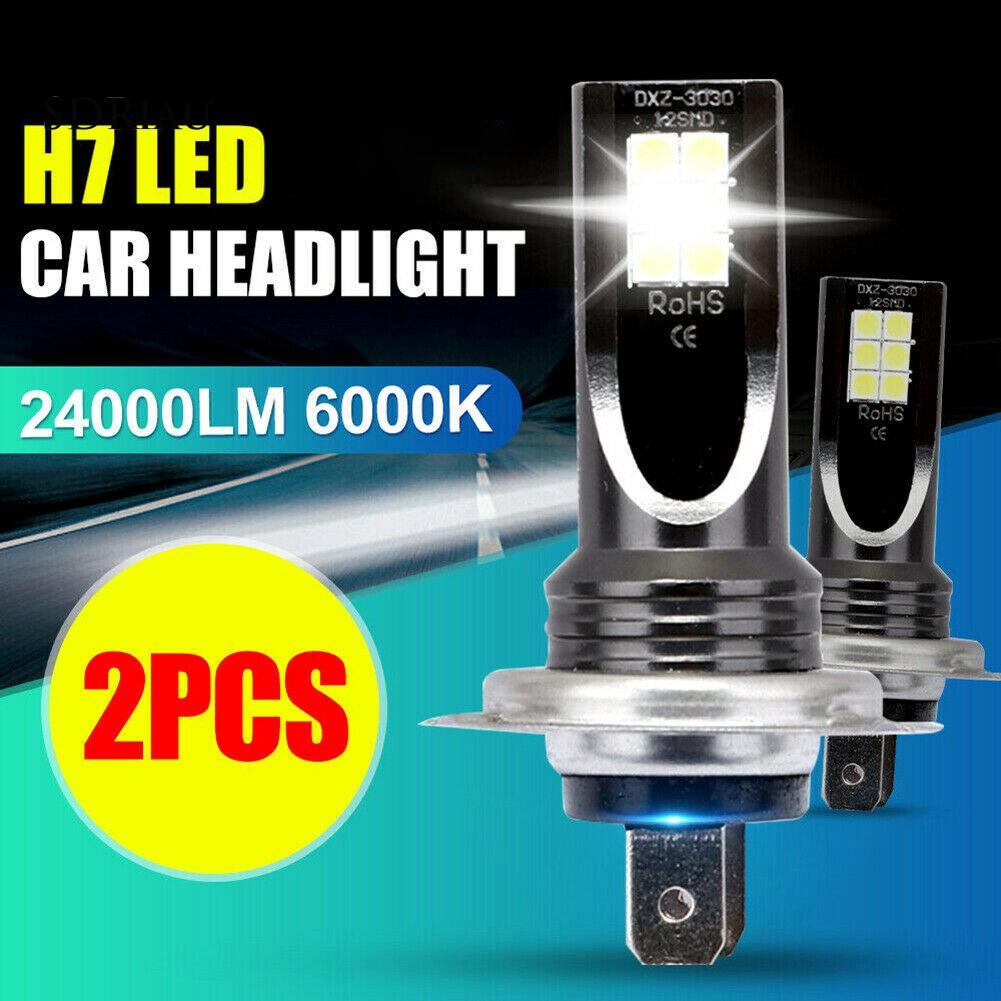 Bộ 2 Đèn Pha Chống Sương Mù Siêu Sáng H7 3030 12smd Cho Xe Hơi