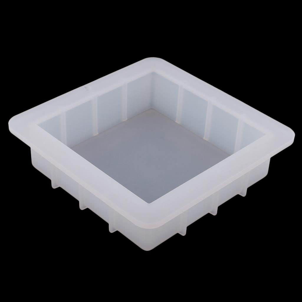 Square Silicone Soap Mold Easy Removal Handmade Soap Loaf Mould Baking Tools