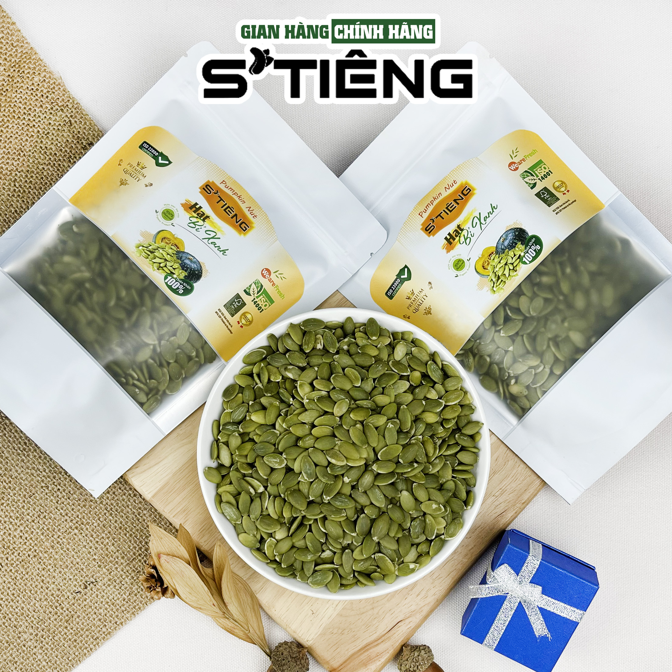 Nhân Hạt Bí Xanh Tươi Sống S'TIÊNG