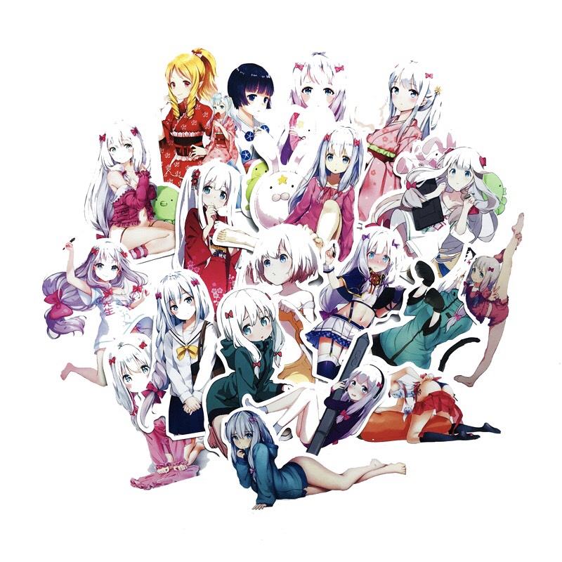 Set 60 Sticker Sagiri Izumi ảnh có ép lụa