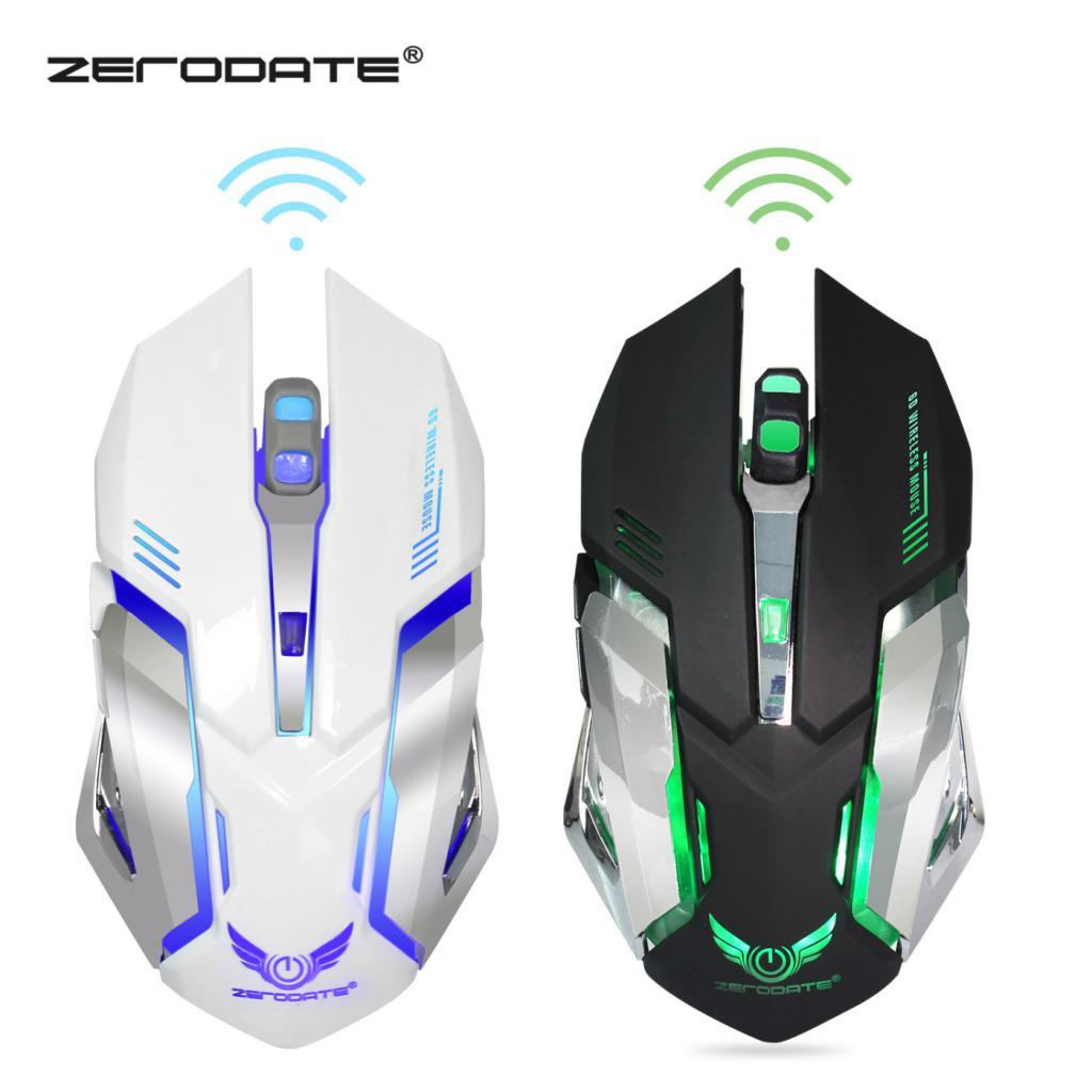 Wireless Optical Backlit Gaming Mouse + USB 2.0 Receiver for PC