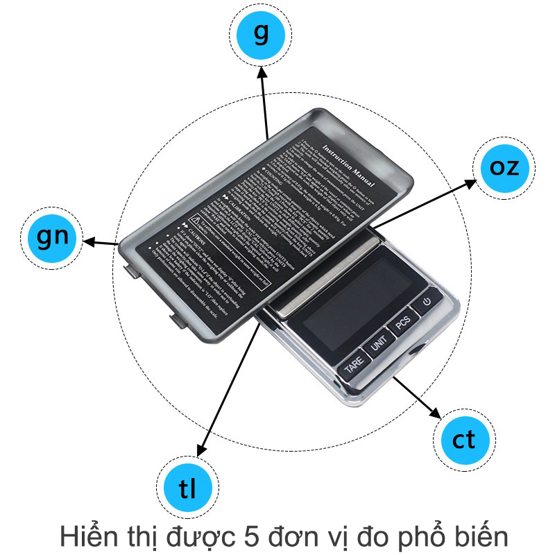 Cân tiểu ly bỏ túi M3 200g, 300g, 500g
